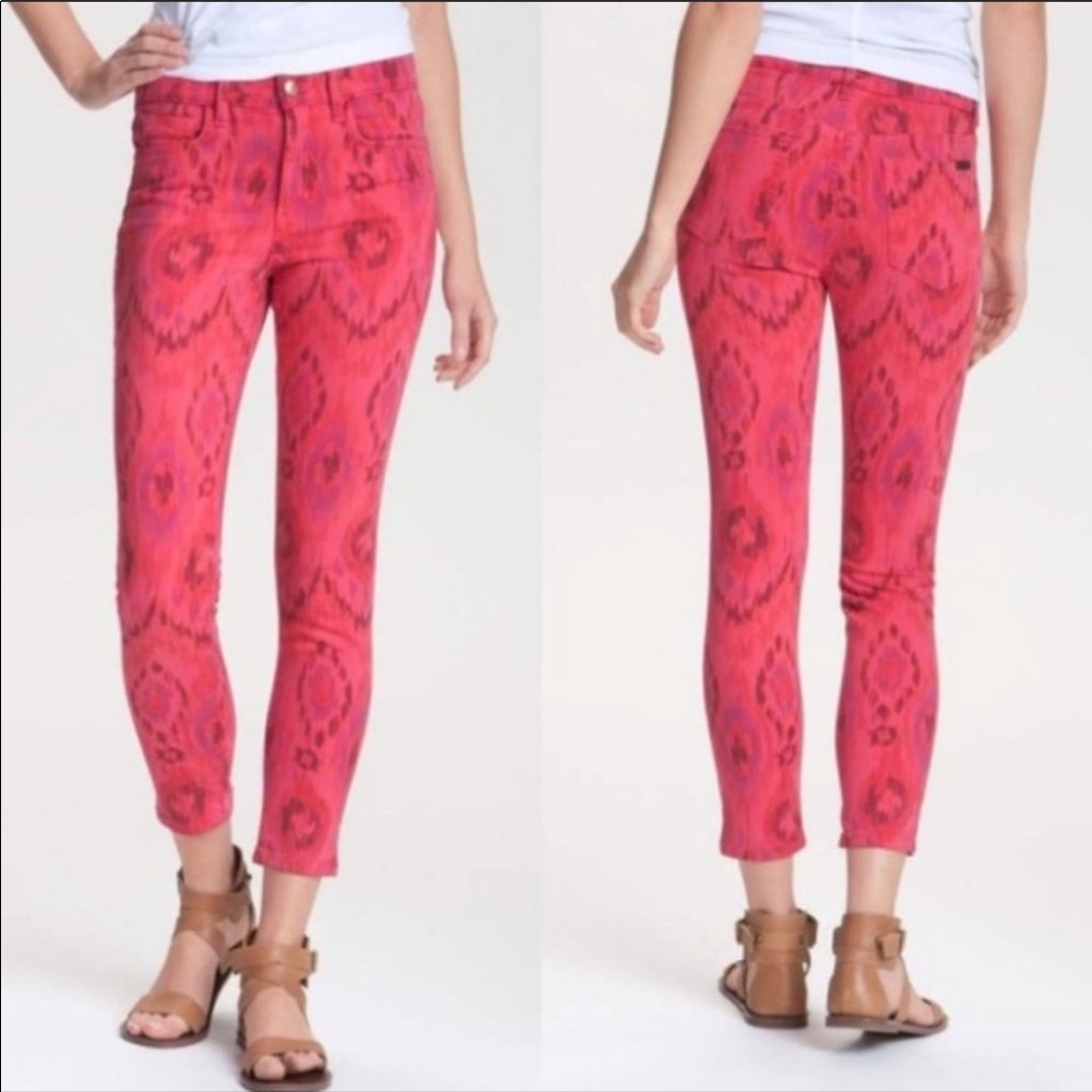 Joe’s Jeans red ikat Skinny ankle jeans - 31
